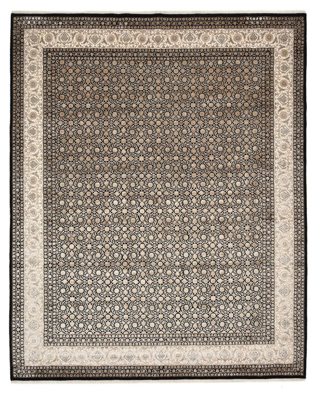 Alfombra oriental - Bidjar - Indus - 303 x 246 cm - beige oscuro