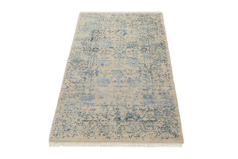 Alfombra de diseño - 137 x 78 cm - beige claro