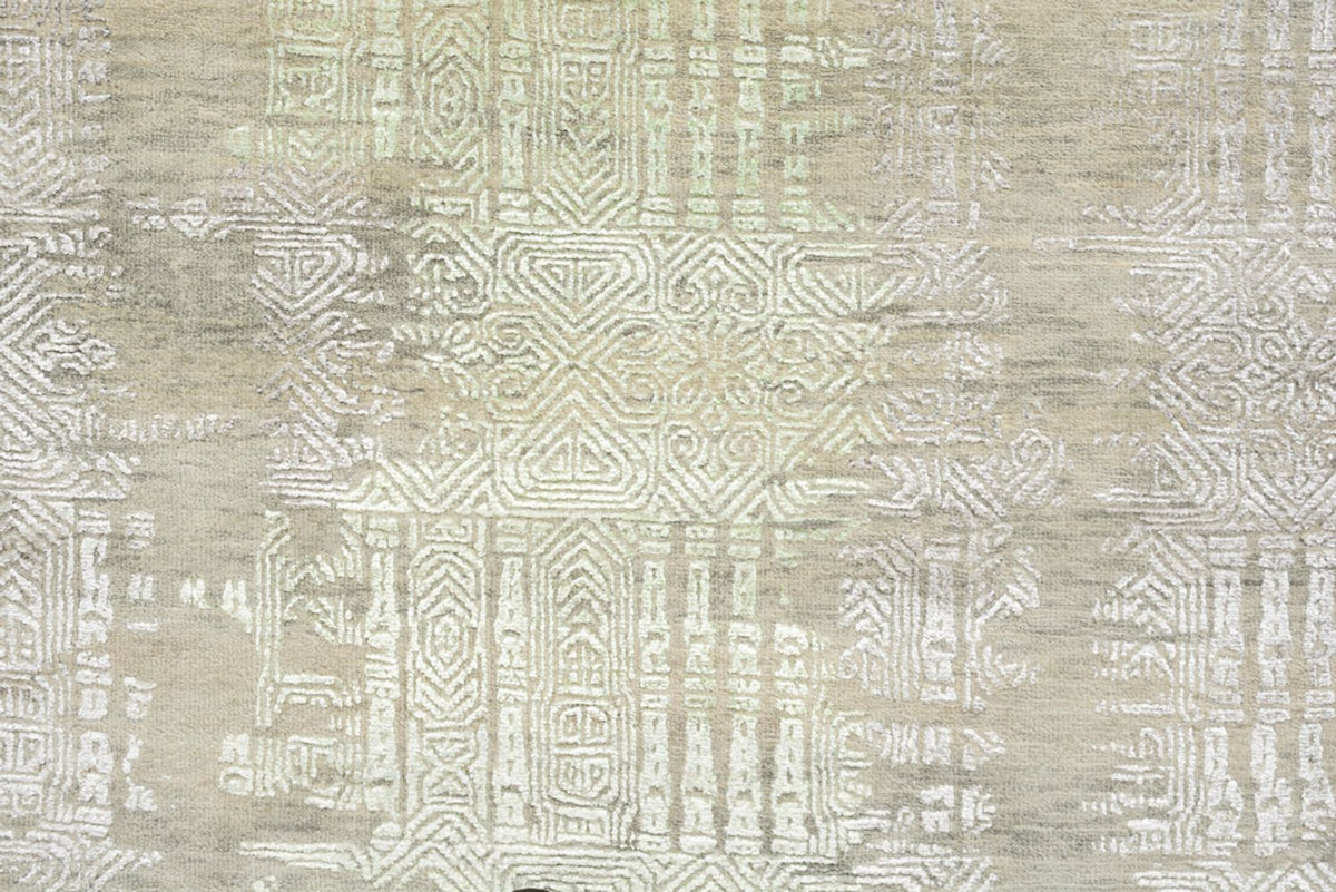 Alfombra de diseño - 236 x 179 cm - verde claro