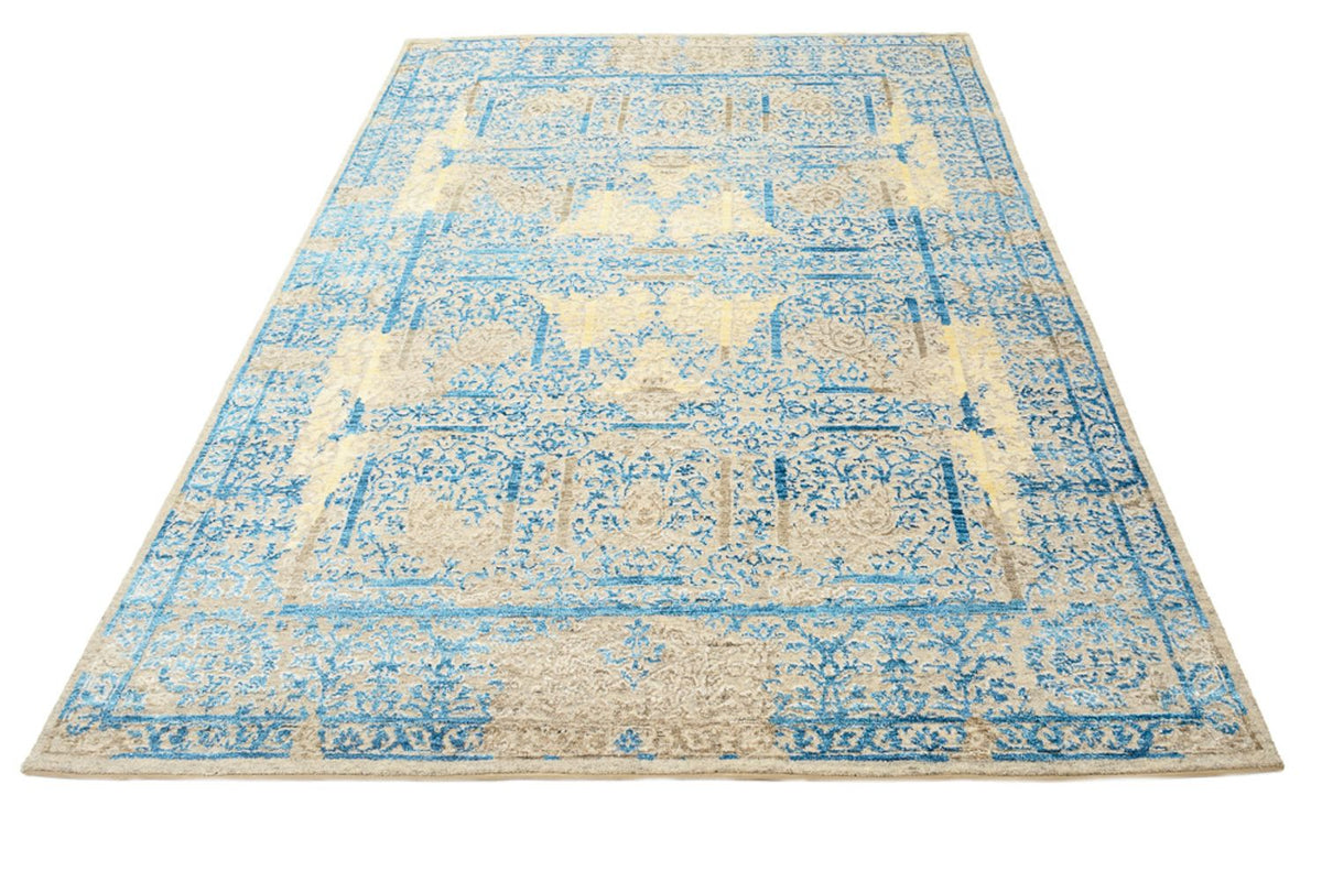 Alfombra de diseño - 234 x 176 cm - azul claro