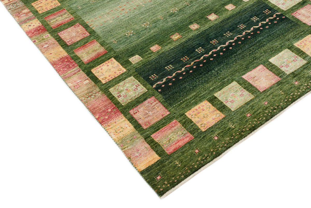 Alfombra Gabbeh - Loribaft Indus - 183 x 127 cm - verde