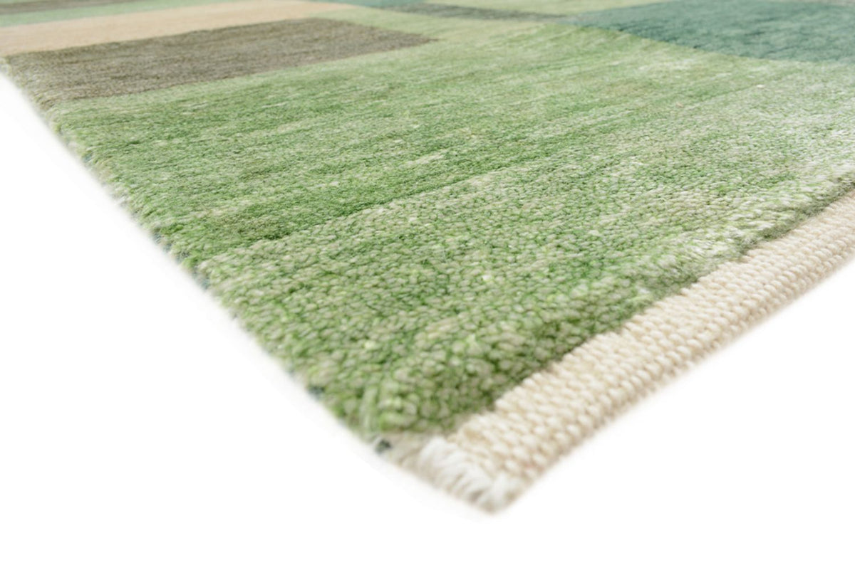 Alfombra Gabbeh - Loribaft Indus - 204 x 150 cm - verde