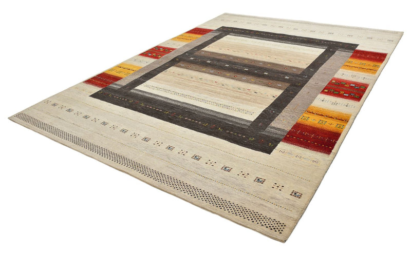 Alfombra Gabbeh - Loribaft Indus - 347 x 254 cm - beige claro