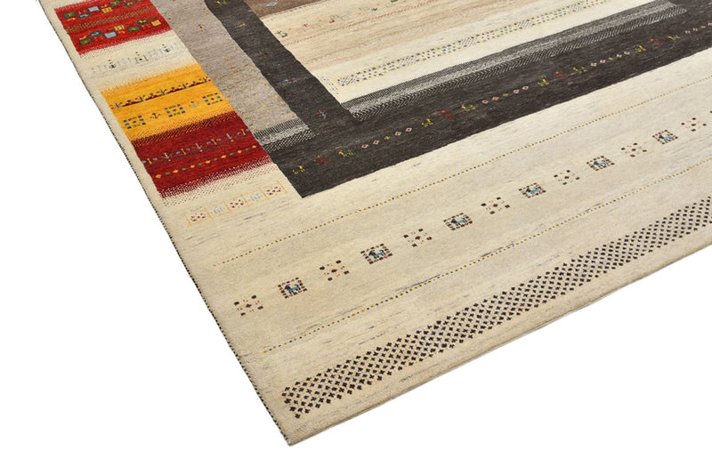 Alfombra Gabbeh - Loribaft Indus - 347 x 254 cm - beige claro