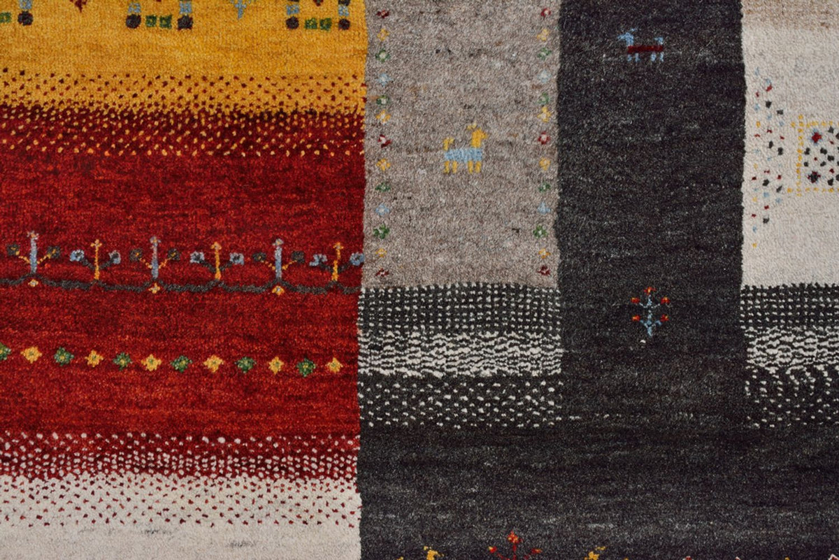 Alfombra Gabbeh - Loribaft Indus - 347 x 254 cm - beige claro