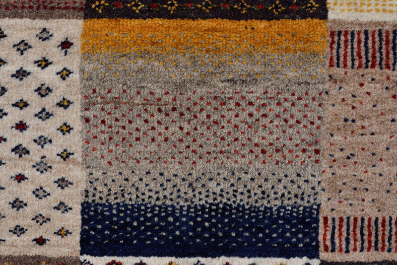 Alfombra Gabbeh - Loribaft Indus - 348 x 248 cm - beige oscuro