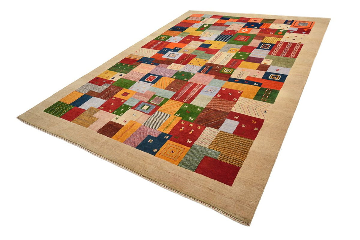 Alfombra Gabbeh - Loribaft Indus - 347 x 246 cm - multicolor