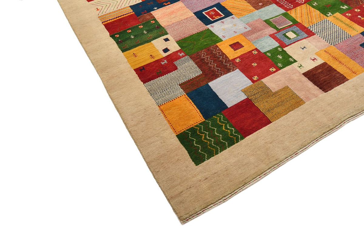 Alfombra Gabbeh - Loribaft Indus - 347 x 246 cm - multicolor