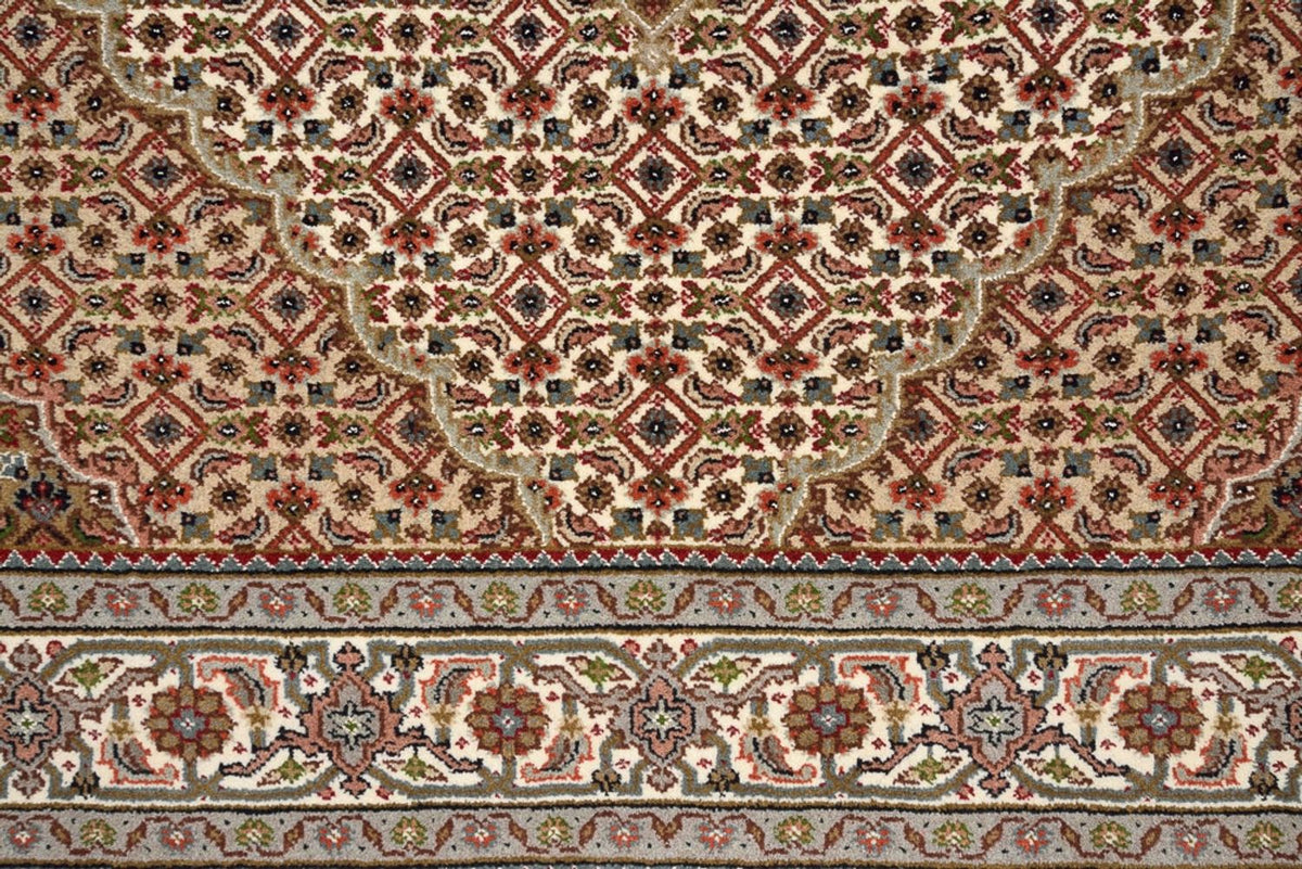 Alfombra oriental - Tabriz - 177 x 125 cm - beige oscuro