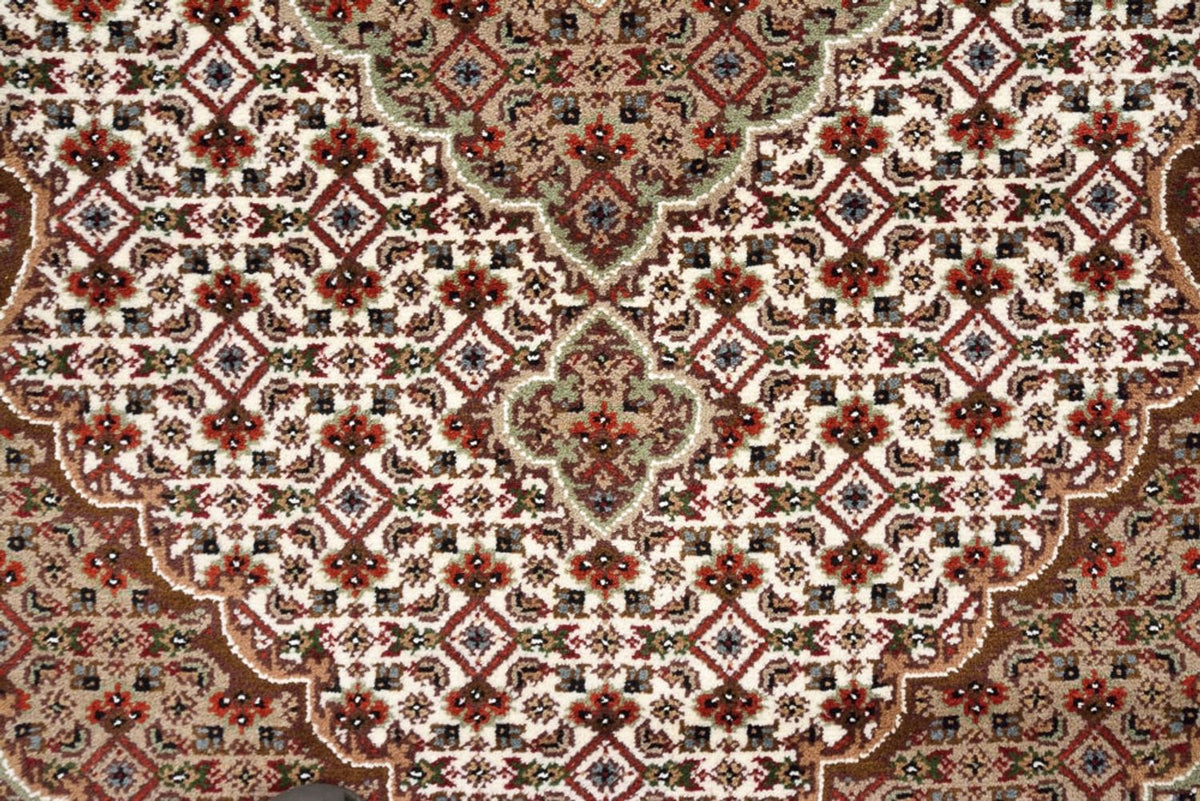 Alfombra de pasillo Alfombra oriental - Tabriz - 372 x 121 cm - beige claro