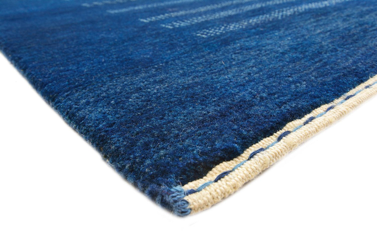 Alfombra Gabbeh - Loribaft Indus - 237 x 172 cm - azul oscuro