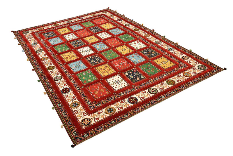 Alfombra oriental - 244 x 176 cm - rojo
