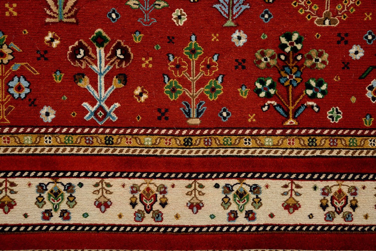 Alfombra oriental - 245 x 176 cm - rojo