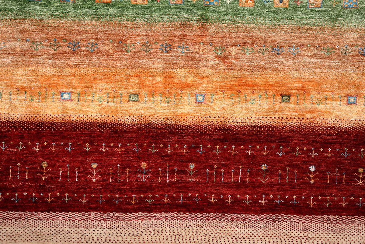 Alfombra Gabbeh - Loribaft Indus - 300 x 251 cm - multicolor