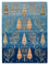 Alfombra Gabbeh - Loribaft Indus - 206 x 155 cm - azul