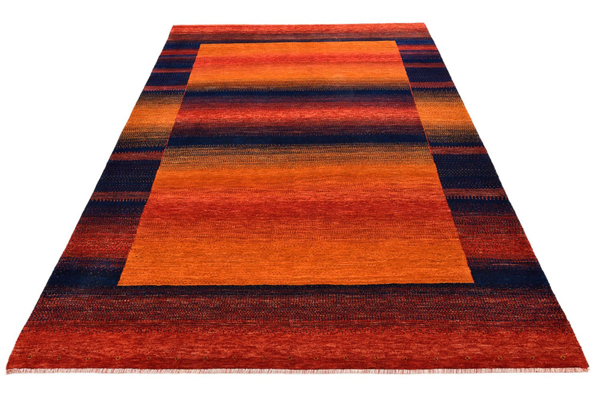 Alfombra Gabbeh - Loribaft Indus - 200 x 144 cm - óxido