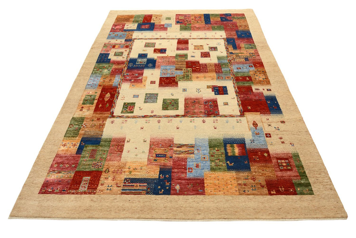 Alfombra Gabbeh - Loribaft Indus - 244 x 177 cm - multicolor