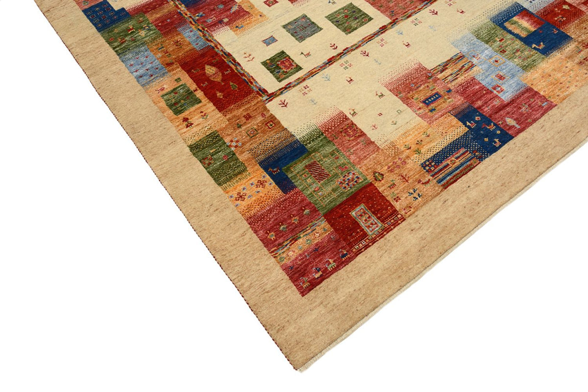Alfombra Gabbeh - Loribaft Indus - 244 x 177 cm - multicolor