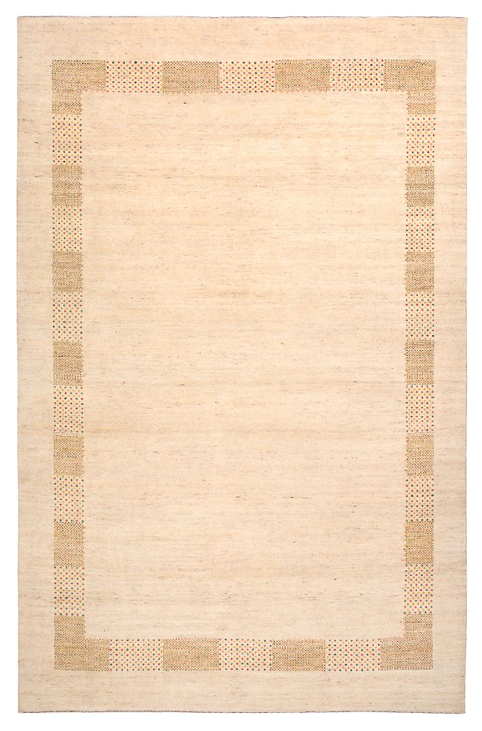 Alfombra Gabbeh - Loribaft Indus - 295 x 191 cm - beige claro