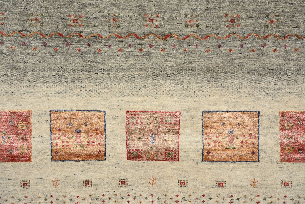 Alfombra Gabbeh - Loribaft Indus - 207 x 158 cm - beige oscuro