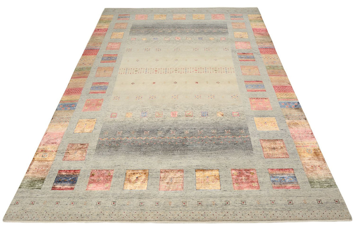 Alfombra Gabbeh - Loribaft Indus - 354 x 248 cm - beige oscuro