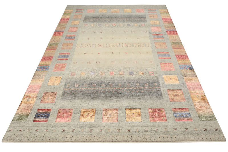 Alfombra Gabbeh - Loribaft Indus - 354 x 248 cm - beige oscuro