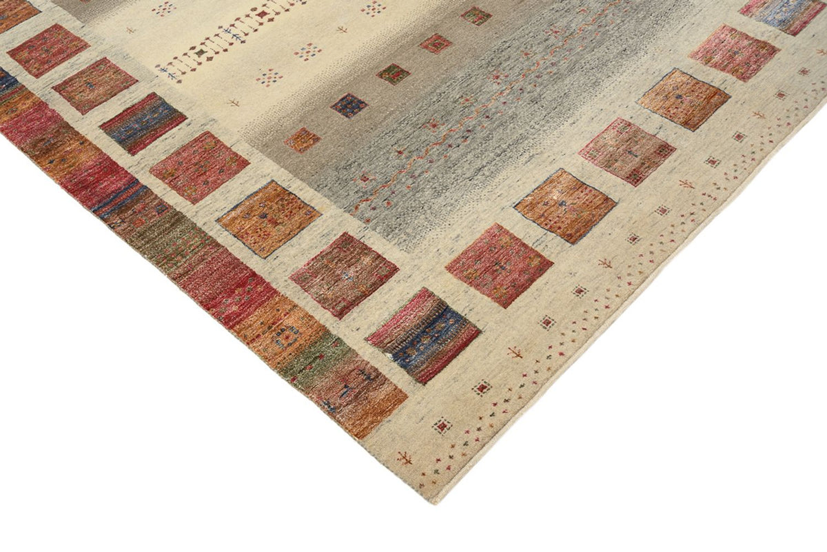 Alfombra Gabbeh - Loribaft Indus - 205 x 157 cm - beige oscuro