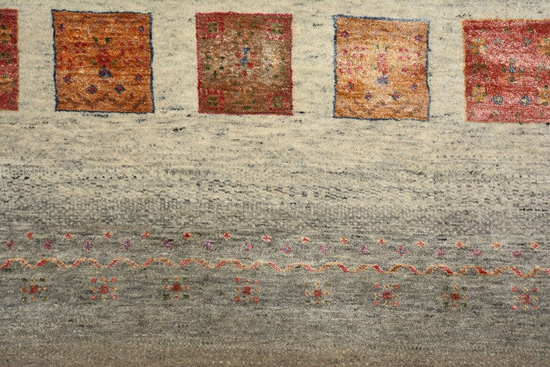 Alfombra Gabbeh - Loribaft Indus - 205 x 157 cm - beige oscuro