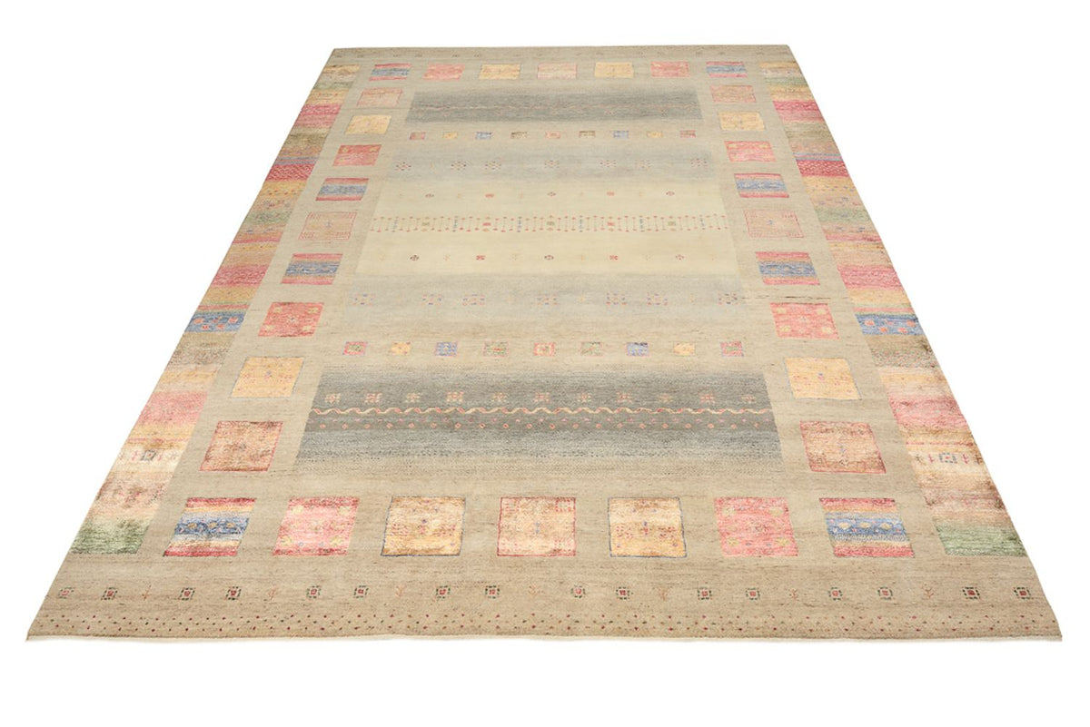 Alfombra Gabbeh - Loribaft Indus - 351 x 254 cm - beige oscuro