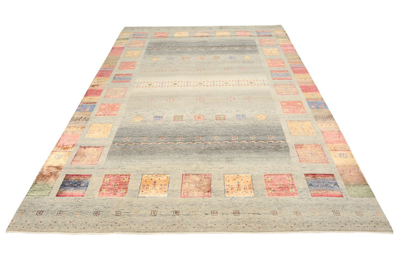 Alfombra Gabbeh - Loribaft Indus - 301 x 207 cm - beige oscuro