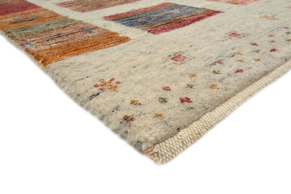 Alfombra Gabbeh - Loribaft Indus - 205 x 154 cm - beige oscuro