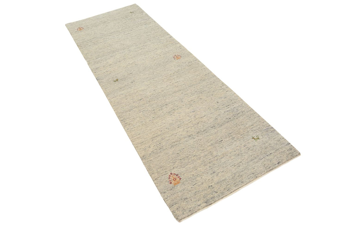 Alfombra de pasillo Alfombra Gabbeh - Loribaft Indus - 238 x 82 cm - beige oscuro