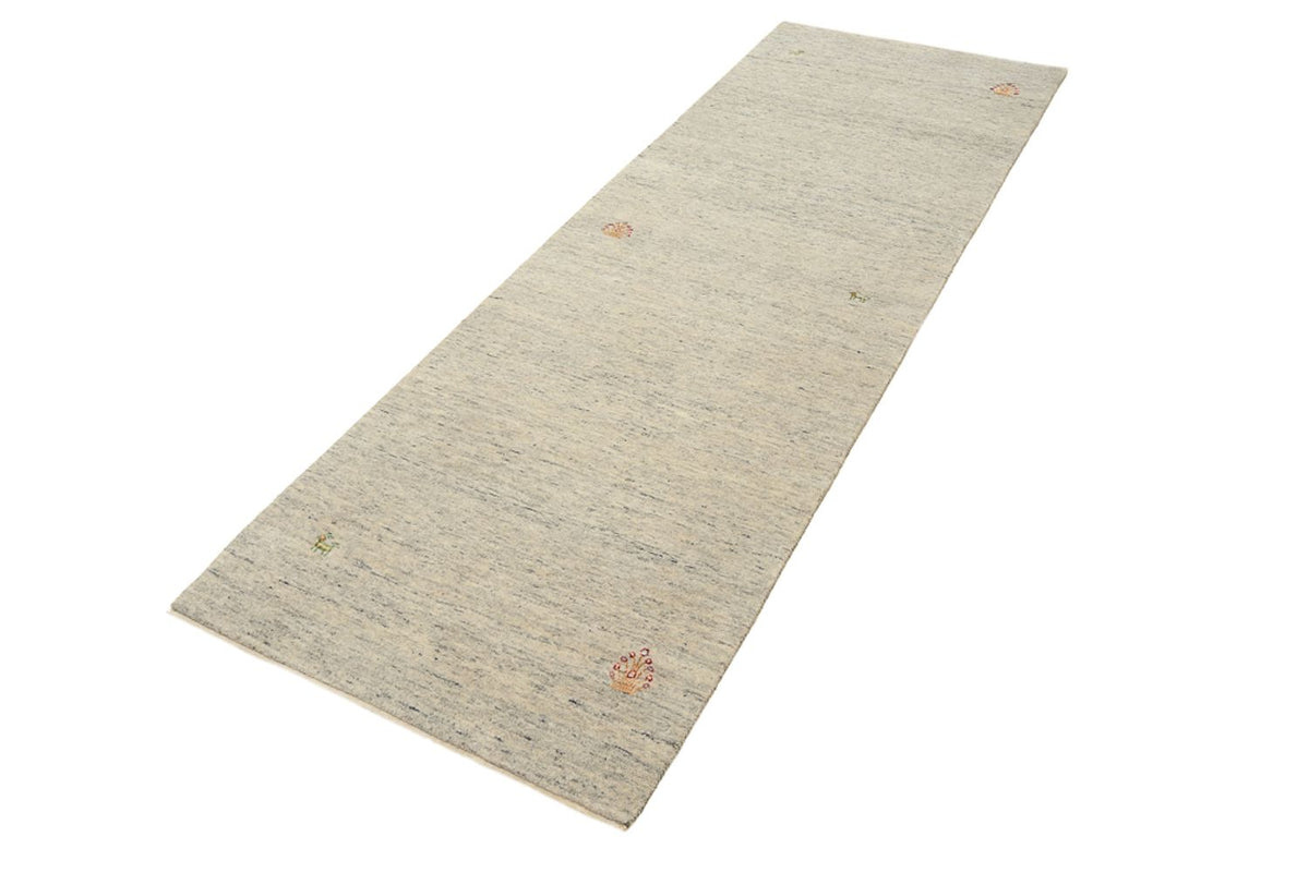 Alfombra de pasillo Alfombra Gabbeh - Loribaft Indus - 237 x 82 cm - beige oscuro