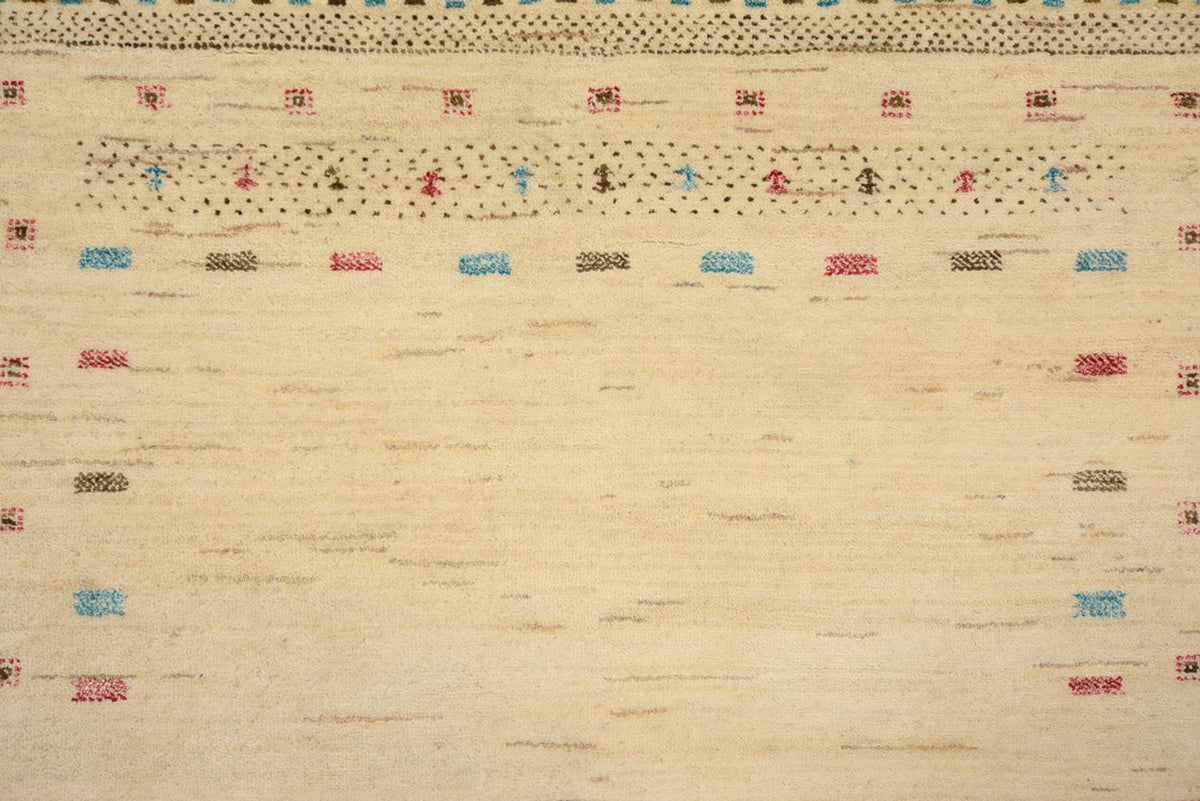 Alfombra Gabbeh - Loribaft Indus - 152 x 106 cm - beige claro