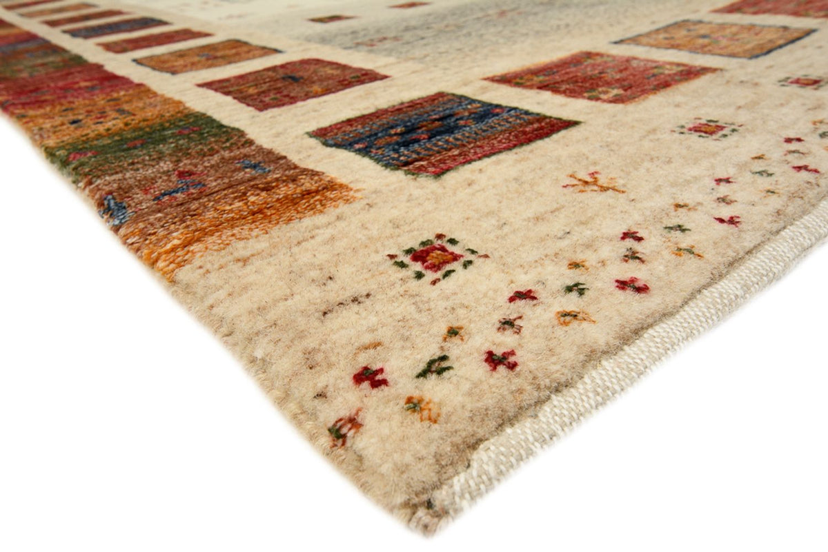 Alfombra de pasillo Alfombra Gabbeh - Loribaft Indus - 298 x 84 cm - multicolor