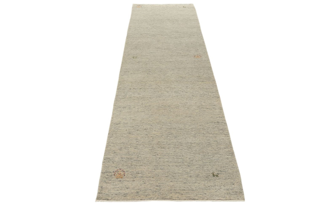 Alfombra de pasillo Alfombra Gabbeh - Loribaft Indus - 296 x 84 cm - camello