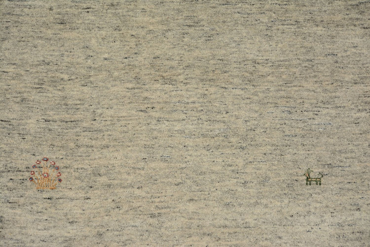 Alfombra de pasillo Alfombra Gabbeh - Loribaft Indus - 296 x 84 cm - camello