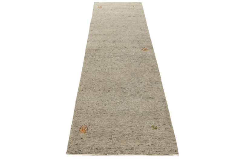 Alfombra de pasillo Alfombra Gabbeh - Loribaft Indus - 241 x 74 cm - camello