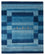 Alfombra Gabbeh - Loribaft Indus - 303 x 241 cm - azul marino