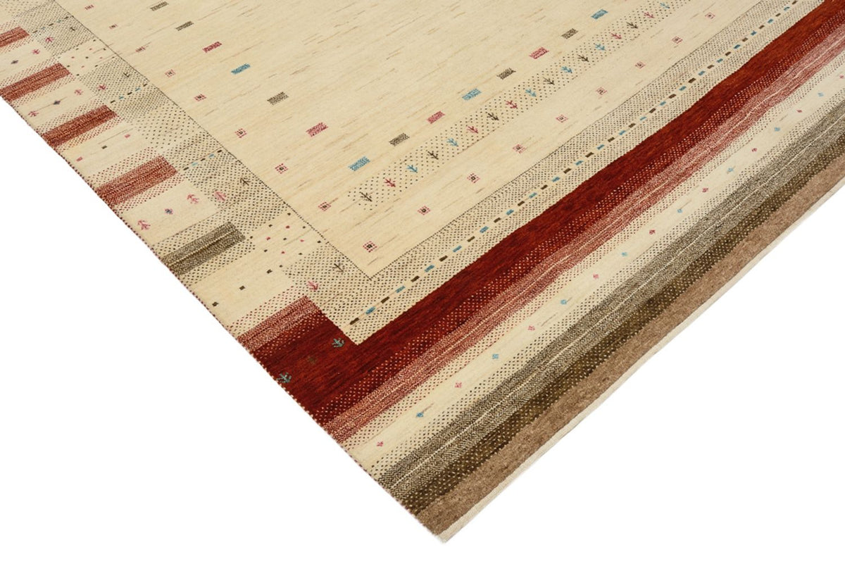 Alfombra Gabbeh - Loribaft Indus - 243 x 171 cm - beige claro
