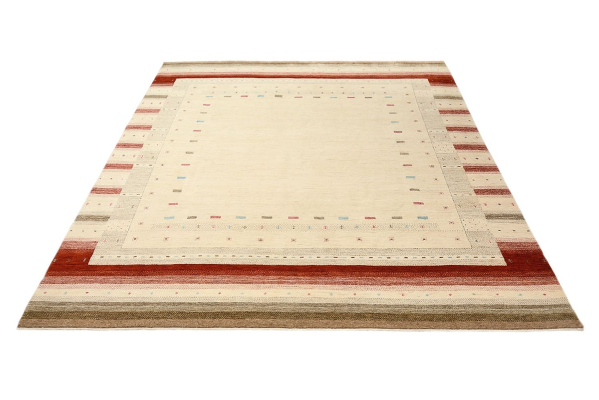 Alfombra Gabbeh - Loribaft Indus - 300 x 254 cm - beige claro