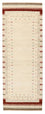 Alfombra de pasillo Alfombra Gabbeh - Loribaft Indus - 243 x 84 cm - beige claro