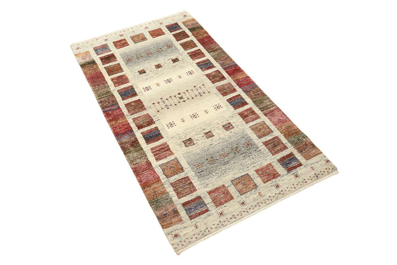 Alfombra Gabbeh - Loribaft Indus - 142 x 76 cm - multicolor