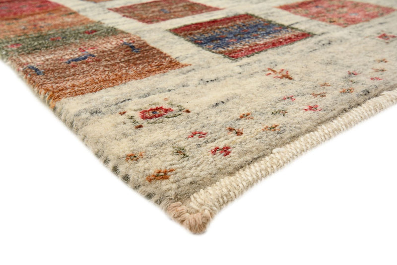 Alfombra Gabbeh - Loribaft Indus - 142 x 76 cm - multicolor
