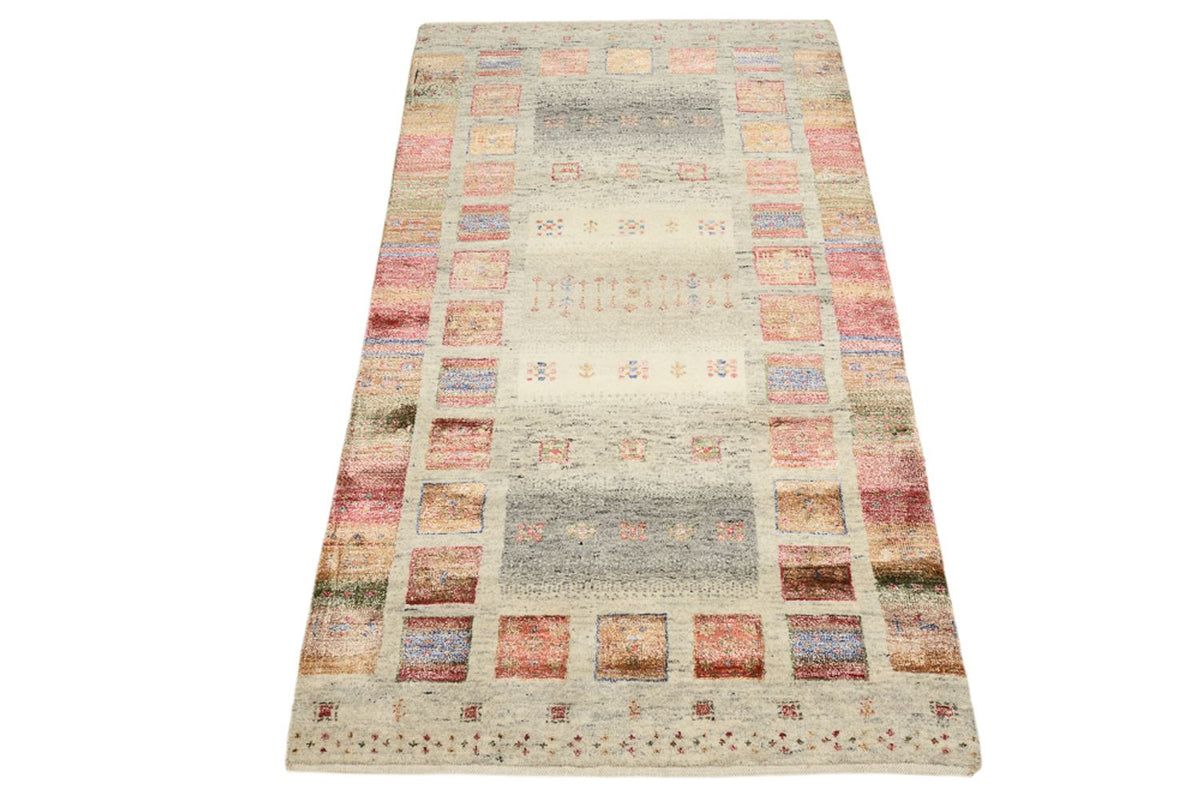 Alfombra Gabbeh - Loribaft Indus - 142 x 76 cm - multicolor