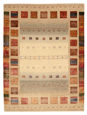 Alfombra Gabbeh - Loribaft Indus - 204 x 156 cm - multicolor