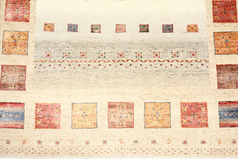 Alfombra Gabbeh - Loribaft Indus - 204 x 156 cm - multicolor