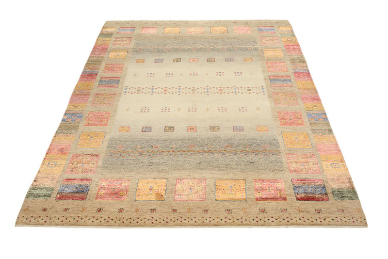 Alfombra Gabbeh - Loribaft Indus - 205 x 153 cm - multicolor