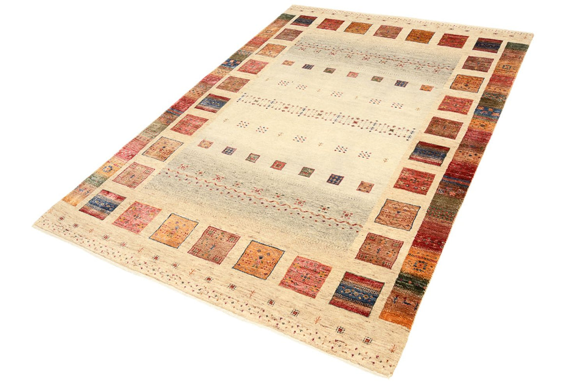 Alfombra Gabbeh - Loribaft Indus - 207 x 148 cm - multicolor