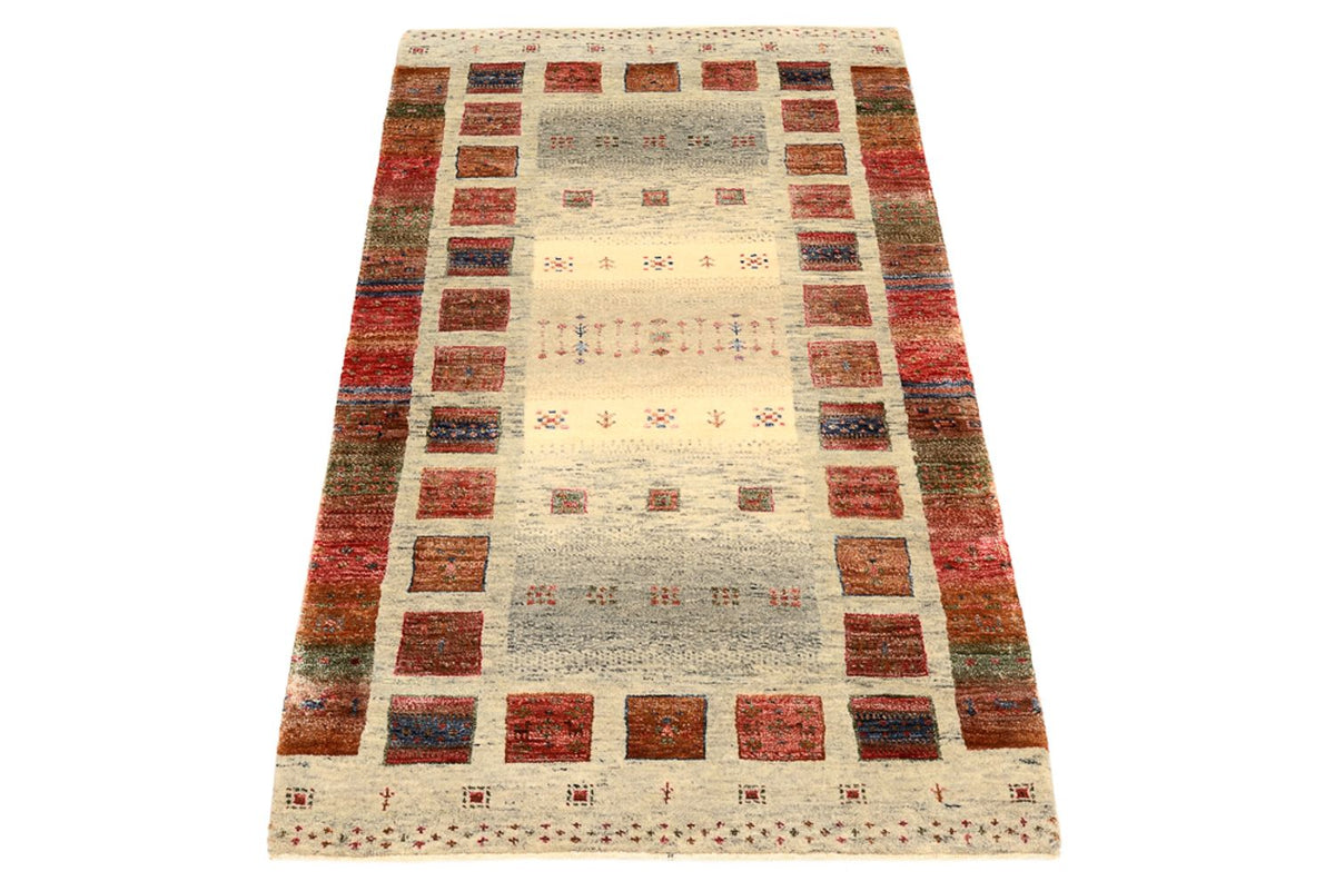 Alfombra Gabbeh - Loribaft Indus - 139 x 76 cm - multicolor